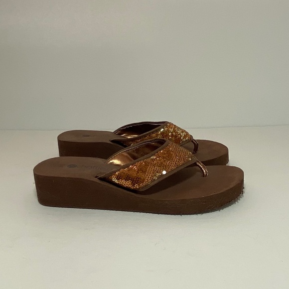 Sparkle Sequin Flip Flops Women's Size: 5/6 FREE w/bundle - Picture 6 of 11